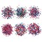 Patriotic Craft Embellishment Variety Pack – 6 Pack Red, White & Blue Polymer Clay Pieces, Gems, Beads & Rhinestones